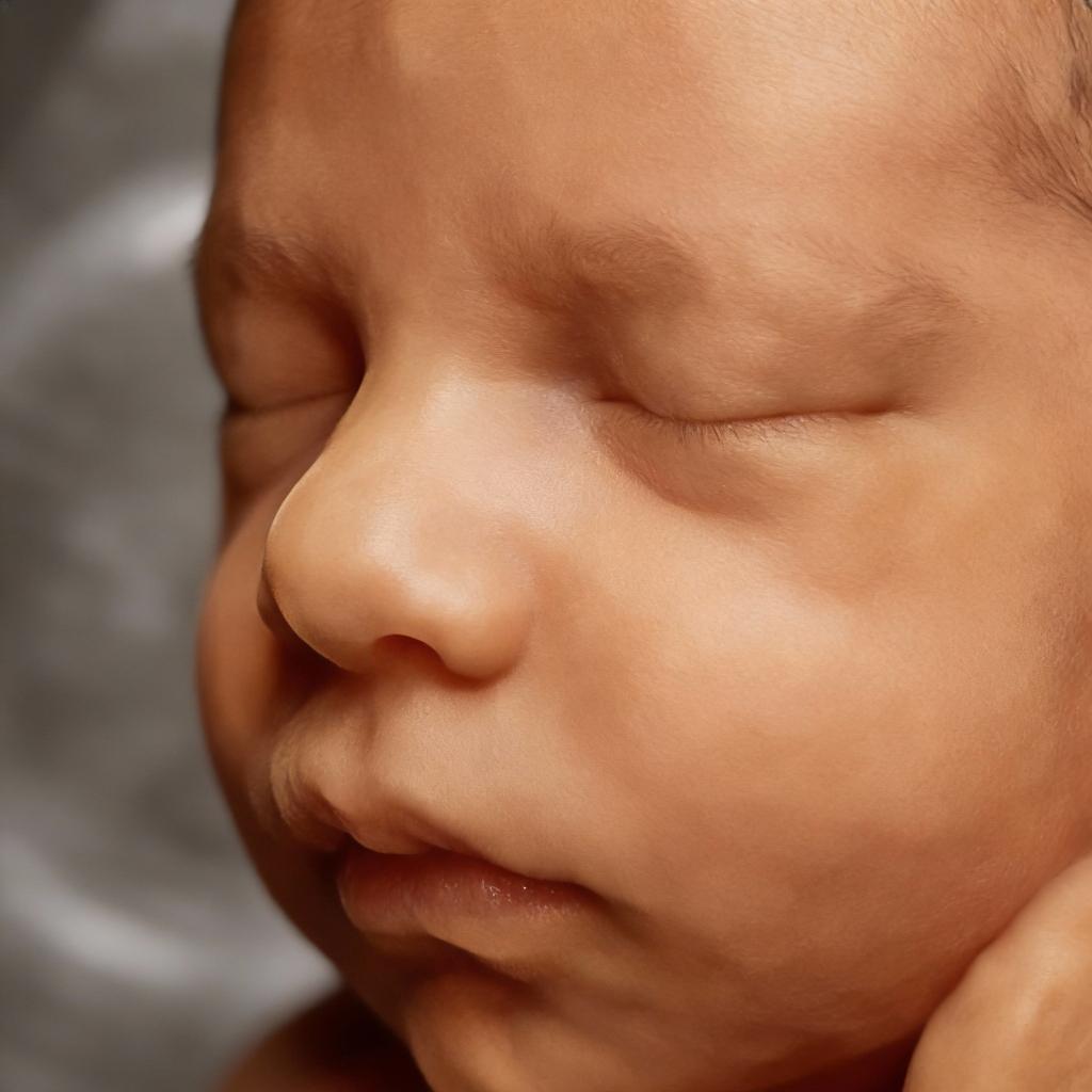 Foto de bebê hiper-realista gerada por IA a partir de ultrassom
